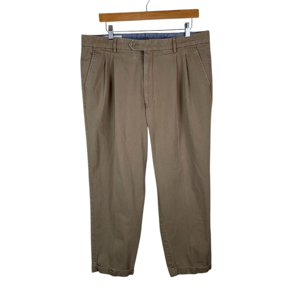 MJ74 Men’s BALLIN Relaxed Fit University Alabama Khaki Chino Pants 38x28